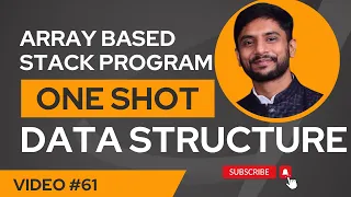 Array Based Stack One Shot Tutorial Push Pop Peek Underflow Overflow Explained