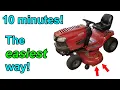 How to replace riding lawn mower blades in 10 minutes