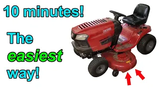 How to replace riding lawn mower blades in 10 minutes