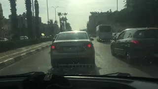 سرينه شرطه مع سرعه صوتها عالي مدرعه          شارع الهرم                دندنها