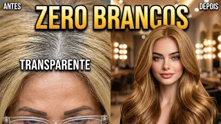 COMO COBRIR CABELOS BRANCOS COM LOIRO SEM FICAR TRANSPARENTES