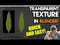 How to Add TRANSPARENCY to Textures in Blender
