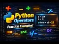Python Operators Explained with Practical Examples Complete Beginner Guide