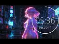 Pomodoro Timer Rain Sounds for Relaxing Studying and Working 4 x 25 min