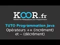 Java Tutorial Operators increment and -