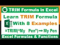 -How to use TRIM Formula in Excel with 8 Examples