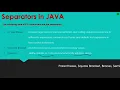 Separators in JAVA