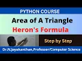 Python Program to Calculate the Area of the Triangle Heron s Formula
