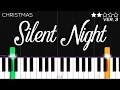 Christmas - Silent Night EASY Piano Tutorial