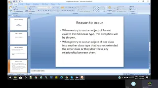 classcastException