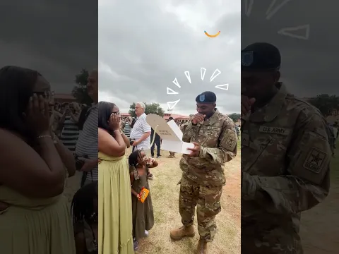 He thought graduating basic training was the biggest milestone of the day 🤫
