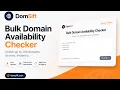 Bulk Domain Availability Checker Check Multiple Domains Instantly