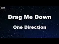 Download Lagu Drag Me Down - One Direction Karaoke 【With Guide Melody】 Instrumental