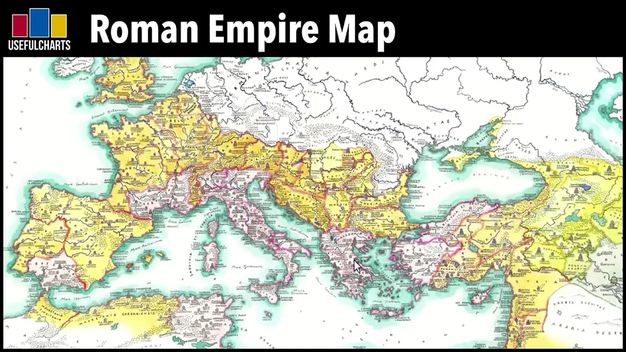 Roman Empire Map | Senatorial vs Imperial Provinces