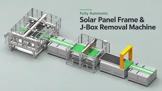 Fully Automatic Solar Panel Frame & Junction Box Removal Machine