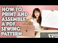 How to Print and Assemble a PDF Sewing Pattern Sew Anastasia