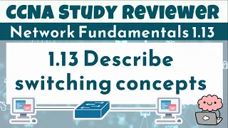 CCNA Study Reviewer - 1 13 Describe switching concepts with Flashcards