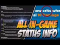 WHAT IS A CRIT ALL In Game Status Info Divine Knockout