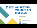 Tosca Tutorial Lesson 85 - Search Validate and Structure API message in API Scan API Testing