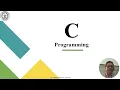 1 Introduction to C