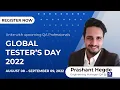 Prashant Hegde Engineering Manager-QA MoEngage GLOBAL TESTER S DAY 2022