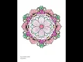 Coloring sheet - August flower garden