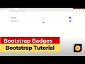 How To Make Bootstrap Badges - Bootstrap Tutorial