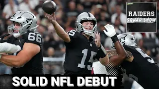 RAIDERS SQUAD SHOW Fernando MENDOZA delivers SOLID NFL DEBUT RAIDERS vs CARDINALS recap