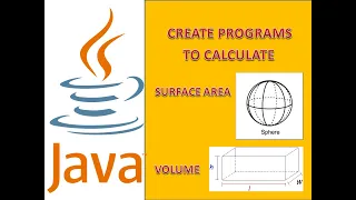 How to Calculate Surface Area of Sphere and Volume of Rectangle Java Series by Tuitions Tonight
