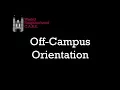WashU Off-Campus Orientation