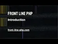 00 Introduction - Front Line PHP