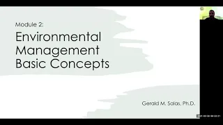 Module 2 Environmental Management Basic Concepts