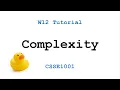 CSSE1001 Week 12 Tutorial Solutions - Complexity