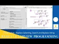 LabVIEW Tutorial String Subset Replace substring etc Basics of LabVIEW Programming Tec