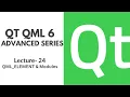 QT QML 6 Advanced Series Lecture 24 Integrating C QML QML - ELEMENT QML