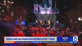 Disneyland half marathon event returns for the first time in 7 years