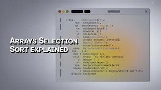 ICSE Grade 10 Computer Application JAVA Arrays - Selection Sort in an Array