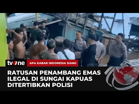 Polres Tertibkan Penambang Emas Ilegal di Kalimantan Barat