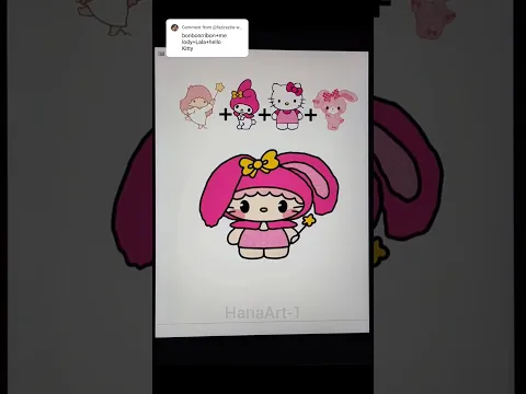 My melody + Hello kitty + Bonbonribbon + Lala π what's next? #mymelody #hellokitty #digitalart