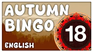 Autumn Themed 90-Ball Bingo Game - 18