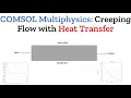 COMSOL Multiphysics Simulation of Creeping Flow with Heat Transfer Coefficient Analysis