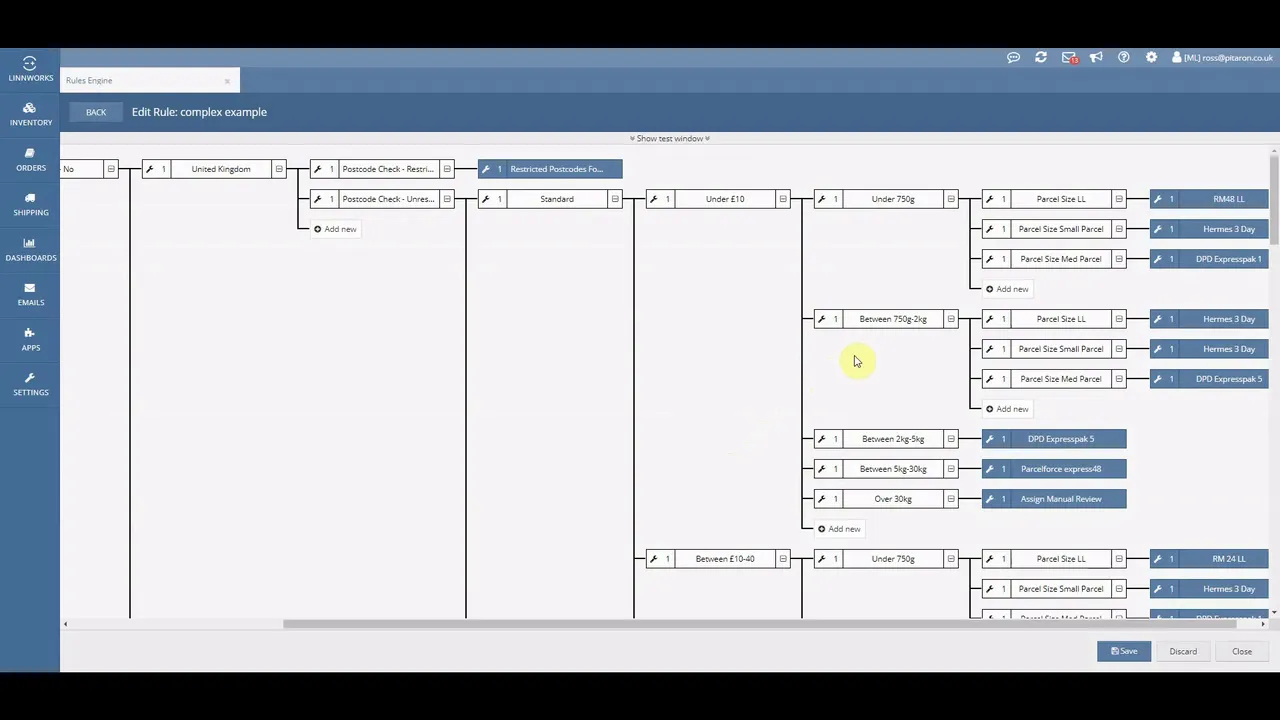 Creating Linnworks Shipping Automation Rules | Spark Sales Online Guide