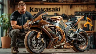 KAWASAKI Ninja Full Restoration Restored KAWASAKI Four Stroke Sport Motorcycle  KAWASAKI Ninja Full Restoration Restored KAWASAKI Four Stroke Sport Motorcycle