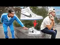 Dropping 10 000 DIOR Air Jordans In Public