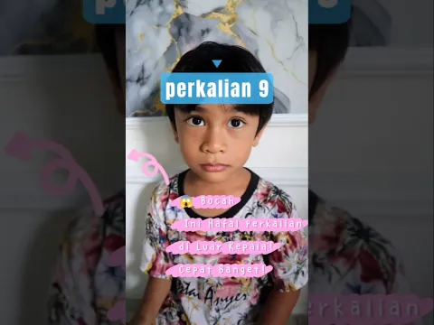 Adek Hafal Perkalian 9 😱😅 #shorts
