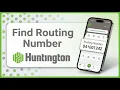 How To Find Your Routing Number On Huntington App - Step By Step 2026