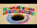Big Coca Cola Mirinda Fanta Pepsi Sprite and Many Soft Drinks vs Different Mentos Underground