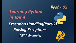 Python Programming Language in Tamil Exception Handling Raising Exceptions with Example