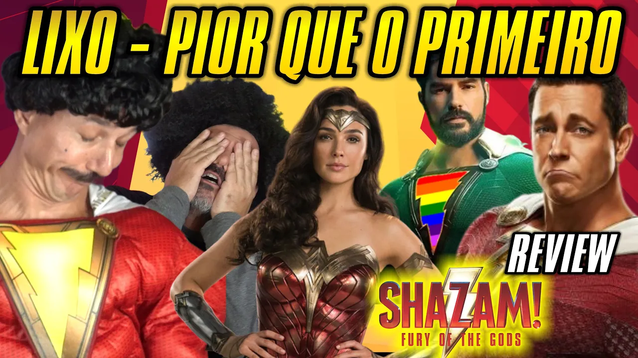 LIXO e PIOR QUE O PRIMEIRO Review do SHAZAM 2 , Fúria dos Deuses    #SHAZAM2