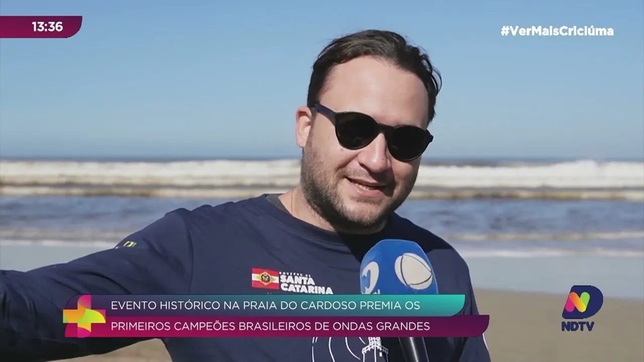 Praia do Cardoso recebe primeiro campeonato brasileiro de ondas grandes